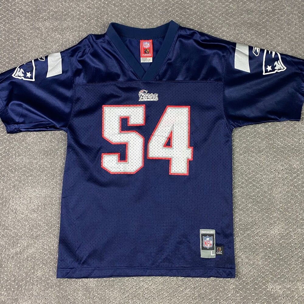 Vintage Tedy Bruschi New England Patriots Football Jersey Boys Youth Large 14-16